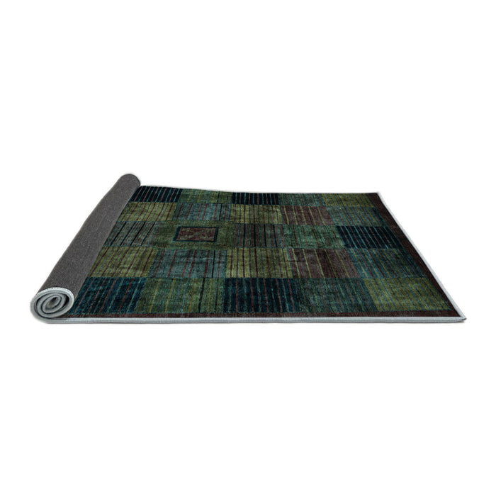 Sideview of Oriental Light Blue Modern Rug, abs4252lblu