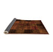 Sideview of Oriental Orange Modern Rug, abs4252org