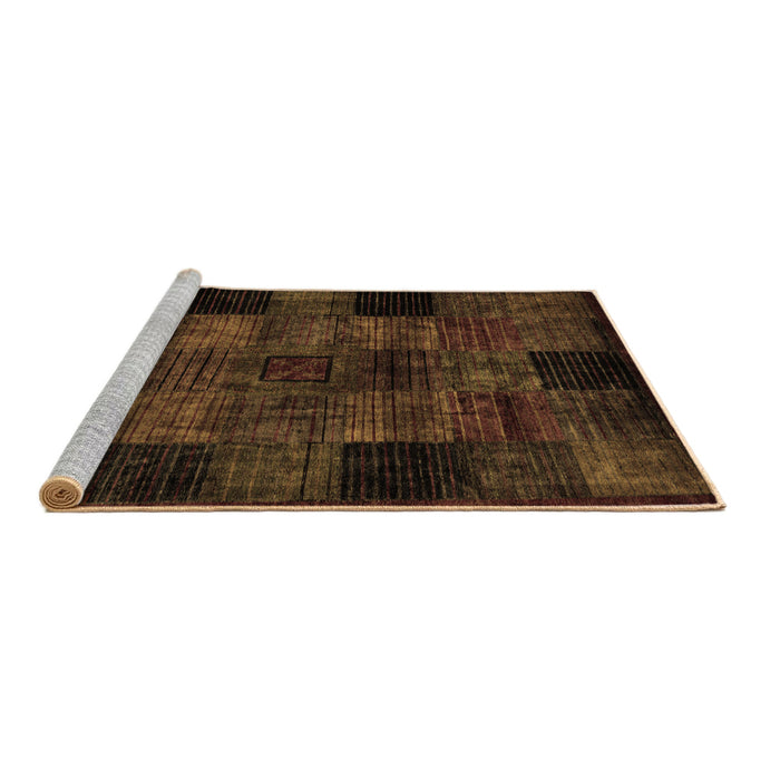 Sideview of Machine Washable Oriental Brown Modern Rug, wshabs4252brn