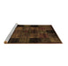 Sideview of Machine Washable Oriental Brown Modern Rug, wshabs4252brn