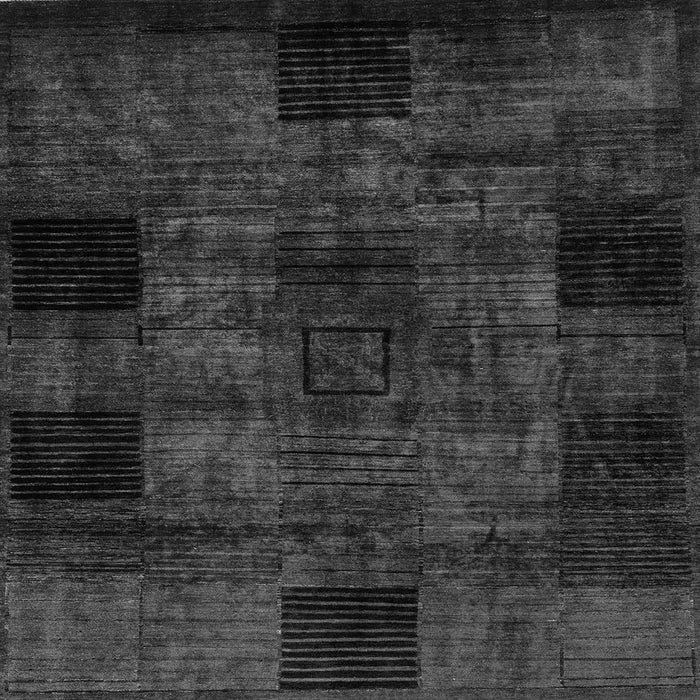 Square Machine Washable Oriental Gray Modern Rug, wshabs4252gry