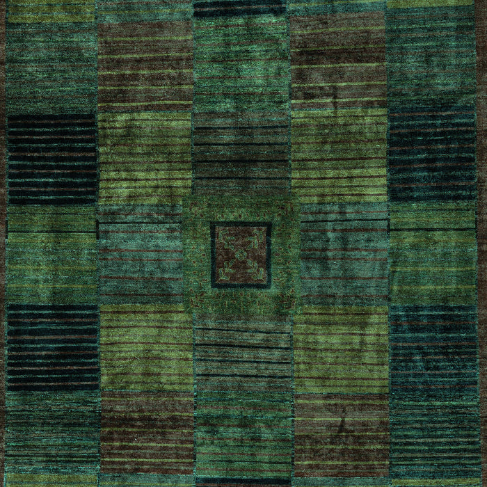 Machine Washable Oriental Turquoise Modern Area Rugs, wshabs4252turq