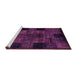 Sideview of Machine Washable Oriental Purple Modern Area Rugs, wshabs4252pur