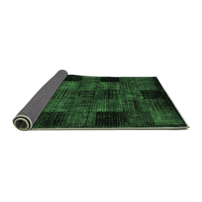 Sideview of Oriental Emerald Green Modern Rug, abs4252emgrn