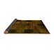 Sideview of Oriental Yellow Modern Rug, abs4252yw