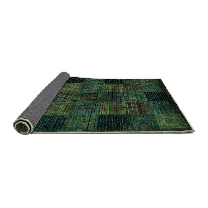 Sideview of Oriental Turquoise Modern Rug, abs4252turq