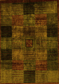 Oriental Yellow Modern Rug, abs4252yw