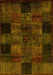 Oriental Yellow Modern Rug, abs4252yw