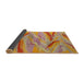 Sideview of Abstract Orange Oriental Rug, abs4253