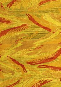 Oriental Yellow Modern Rug, abs4253yw