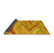 Sideview of Oriental Yellow Modern Rug, abs4253yw