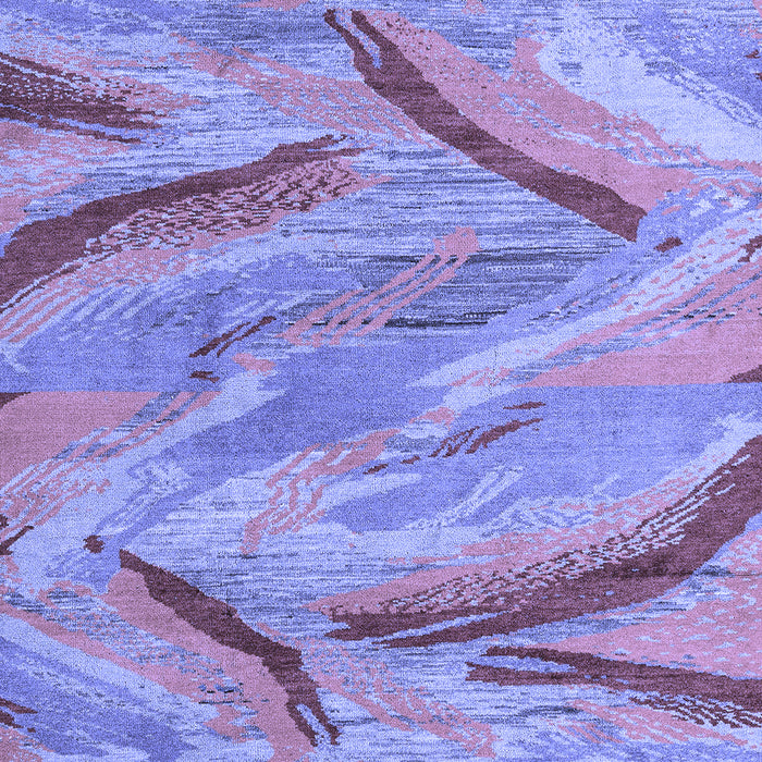 Machine Washable Oriental Blue Modern Rug, wshabs4253blu