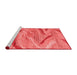 Modern Red Washable Rugs