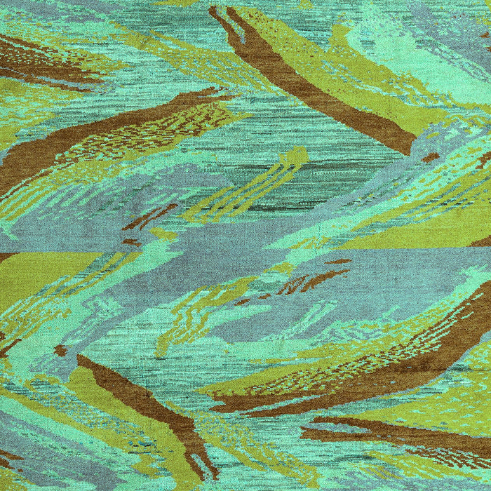 Oriental Turquoise Modern Rug, abs4253turq