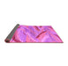 Sideview of Oriental Purple Modern Rug, abs4253pur