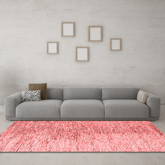 Modern Red Washable Rugs