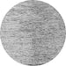 Round Oriental Gray Modern Rug, abs4254gry