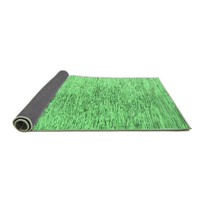 Sideview of Oriental Emerald Green Modern Rug, abs4254emgrn