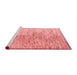 Modern Red Washable Rugs