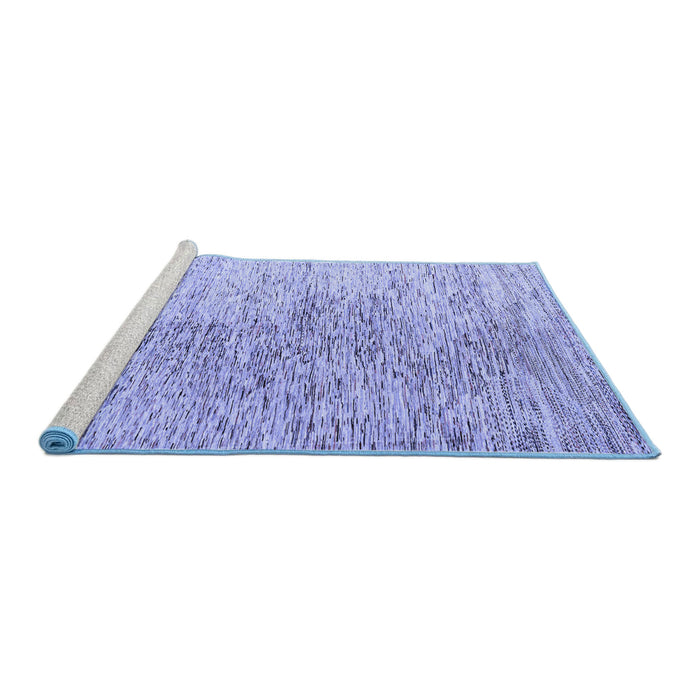 Sideview of Machine Washable Oriental Blue Modern Rug, wshabs4254blu
