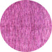 Round Oriental Pink Modern Rug, abs4255pnk