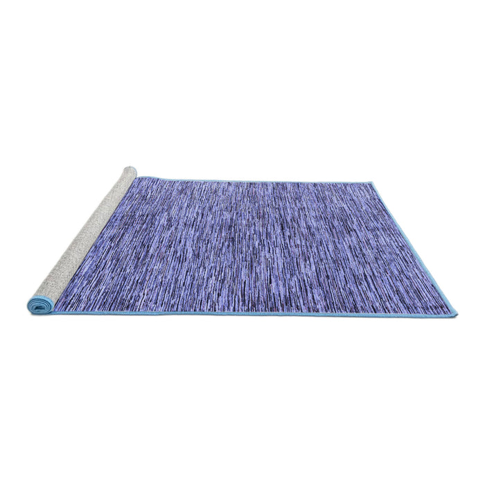 Sideview of Machine Washable Oriental Blue Modern Rug, wshabs4255blu
