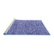 Sideview of Machine Washable Oriental Blue Modern Rug, wshabs4255blu