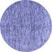 Round Oriental Blue Modern Rug, abs4255blu