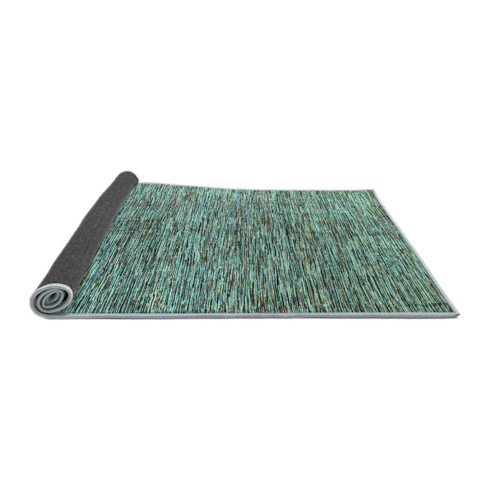 Sideview of Oriental Light Blue Modern Rug, abs4255lblu