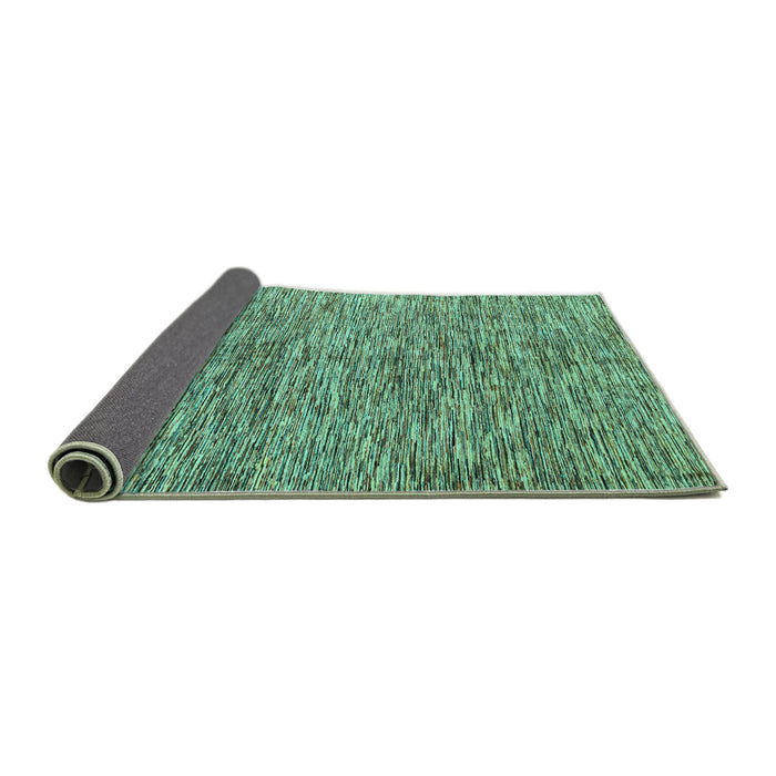 Sideview of Oriental Turquoise Modern Rug, abs4255turq