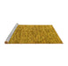 Sideview of Machine Washable Oriental Yellow Modern Rug, wshabs4255yw