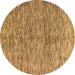 Round Oriental Brown Modern Rug, abs4255brn