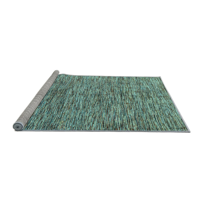 Sideview of Machine Washable Oriental Light Blue Modern Rug, wshabs4255lblu