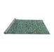 Sideview of Machine Washable Oriental Light Blue Modern Rug, wshabs4255lblu