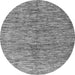 Round Oriental Gray Modern Rug, abs4255gry