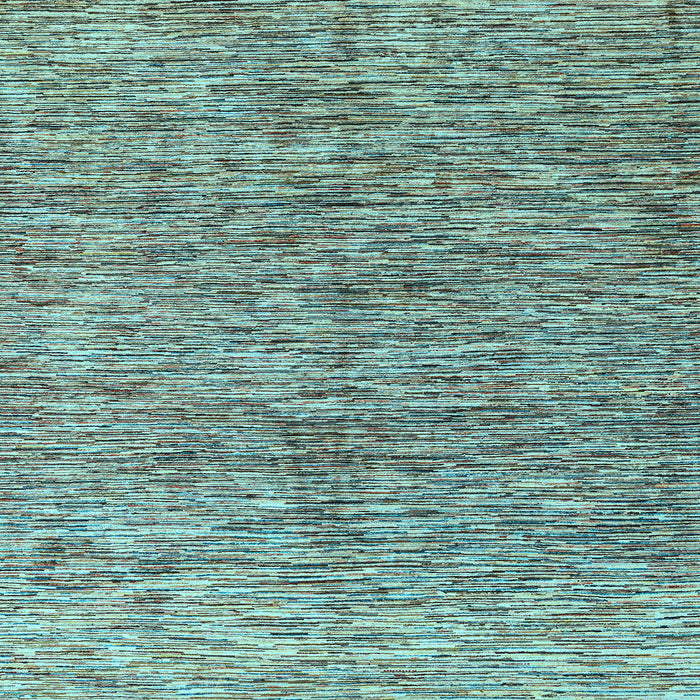 Square Machine Washable Oriental Light Blue Modern Rug, wshabs4255lblu