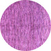 Round Oriental Purple Modern Rug, abs4255pur