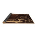 Sideview of Abstract Sienna Brown Oriental Rug, abs4256