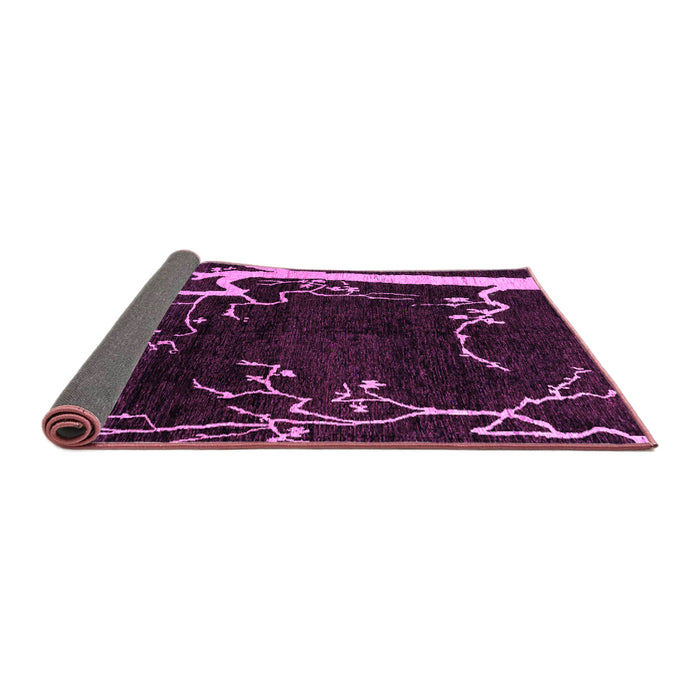 Sideview of Oriental Purple Modern Rug, abs4256pur