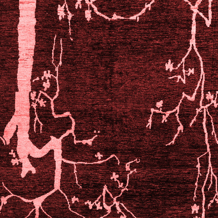 Machine Washable Oriental Red Modern Rug, wshabs4256red