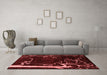 Modern Red Washable Rugs