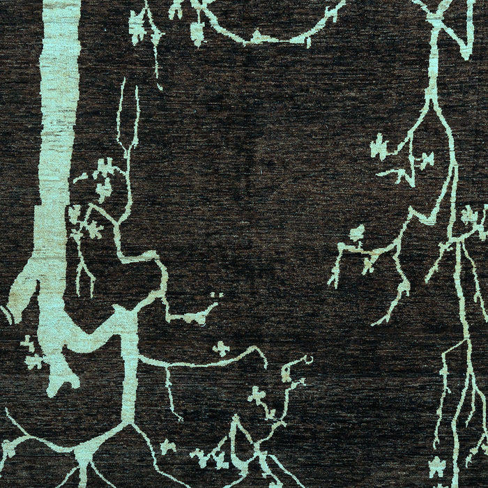 Oriental Light Blue Modern Rug, abs4256lblu