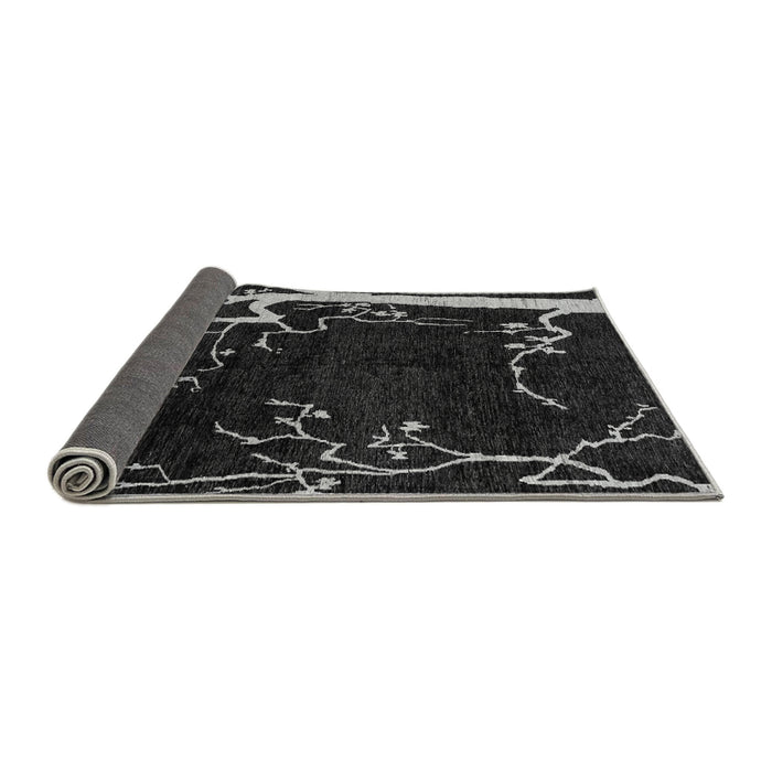 Sideview of Oriental Gray Modern Rug, abs4256gry