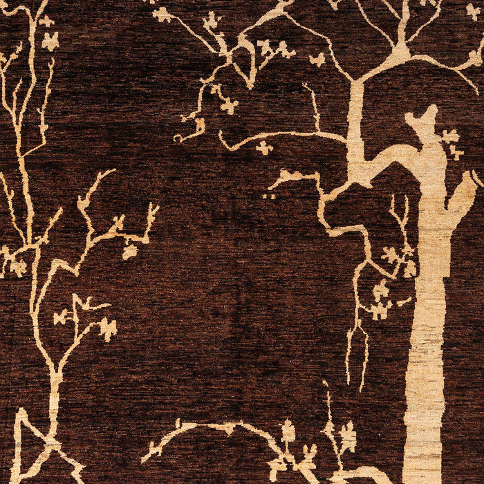 Abstract Sienna Brown Oriental Rug, abs4256