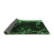 Sideview of Oriental Emerald Green Modern Rug, abs4256emgrn