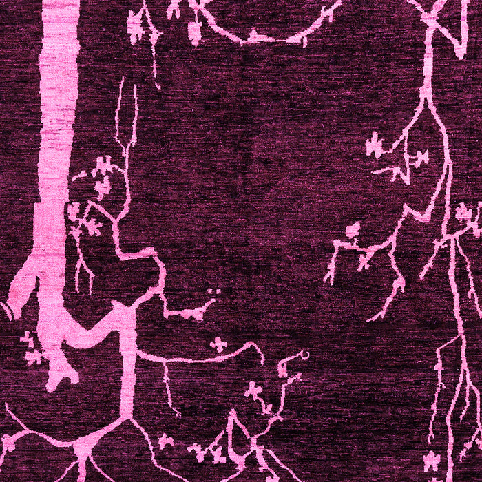 Machine Washable Oriental Pink Modern Rug, wshabs4256pnk