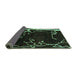 Sideview of Oriental Turquoise Modern Rug, abs4256turq