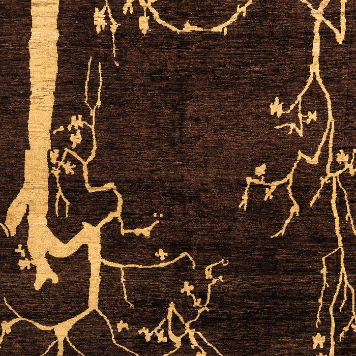 Machine Washable Oriental Brown Modern Rug, wshabs4256brn