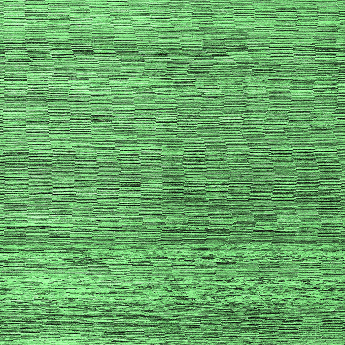 Square Machine Washable Oriental Emerald Green Modern Area Rugs, wshabs4257emgrn