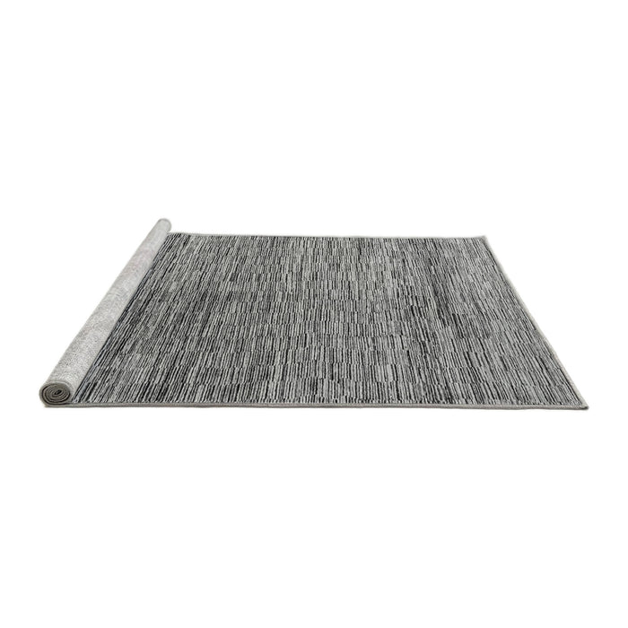 Sideview of Machine Washable Oriental Gray Modern Rug, wshabs4257gry